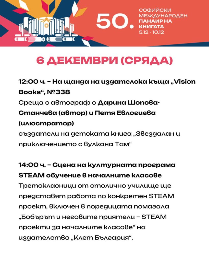Софийски международен литературен фестивал 06.12.23