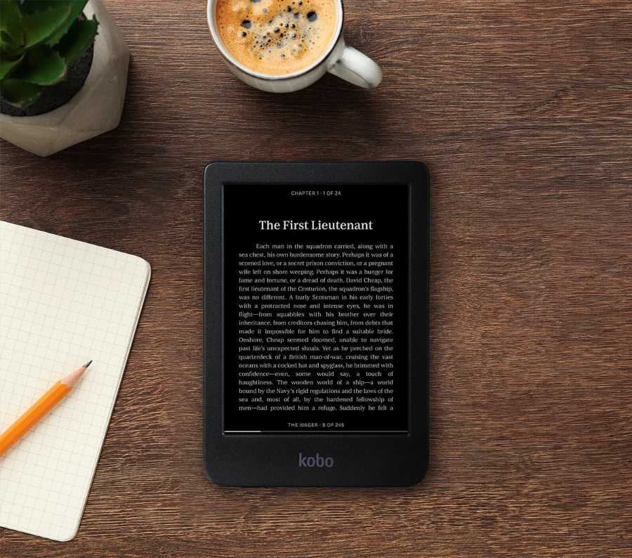 Kobo - Clara BW dark mode on